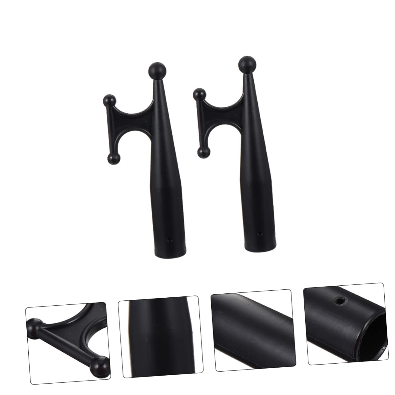 BESPORTBLE Mezzo Marinaio in Plastica Gancio Piscina Ormeggio Corde Elastiche con Ganci Gonfiabile Accessori per Attracco Attacco del Mezzo Marinaio Mezzo Marinaio per Yacht Black