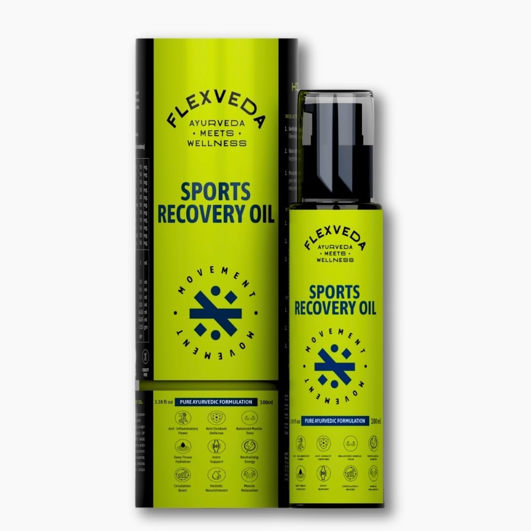 Flexveda Sports Recovery Oil 100ml - Ayurvedic Formula for Enhanced Athletic Performance & Rapid Recovery. (Pack Of 3) (B0D9QWYHJQ) Amazon Price History, Amazon Price Tracker