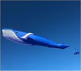 Kites for Kids Blue Whale Kite 9m 17m 20m Kite Pendant line Laundry Soft Inflatable Kite (Color : 17m)