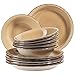 MÄSER Bel Tempo II 931766 - Set di piatti per 6 persone, in stile vintage, 12 pezzi, colore: Beige