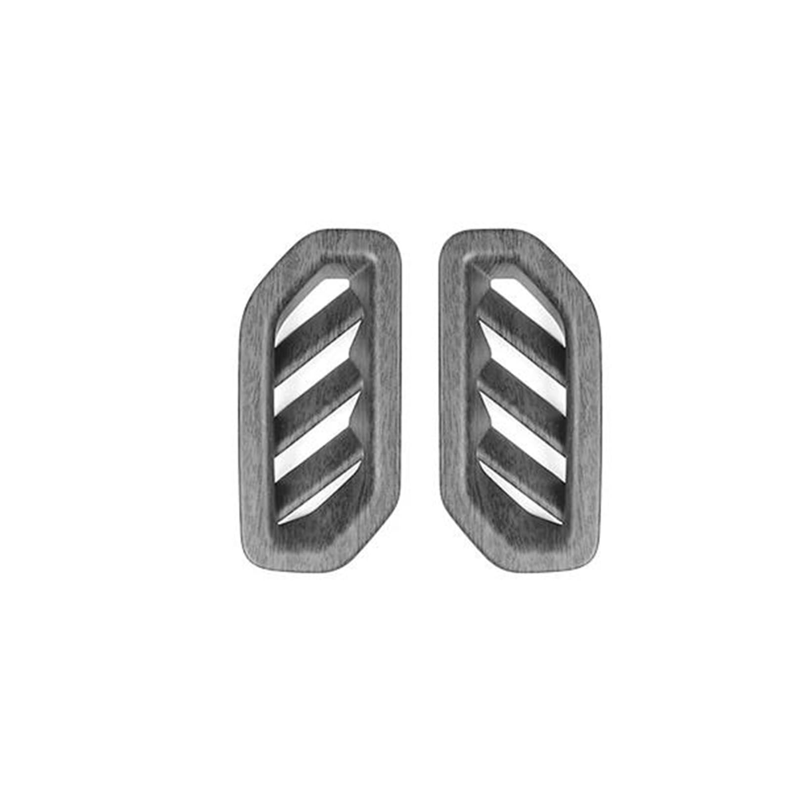 2Pcs for Kia PV5 2025 2026 LHD ABS Car Interior Dashboard Front Upper Air Vent Cover Trim Interior Decal Trim(Wood Grain)