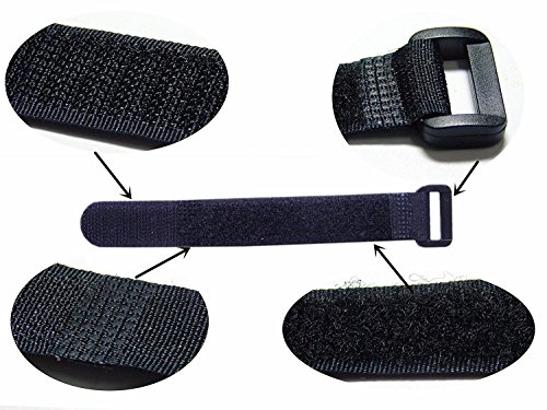 50 Piezas Correas de Sujeción Reutilizables para Cables, Correas de Cable con Gancho y Lazo 0.8" x 6" (Negro) miniatura 3
