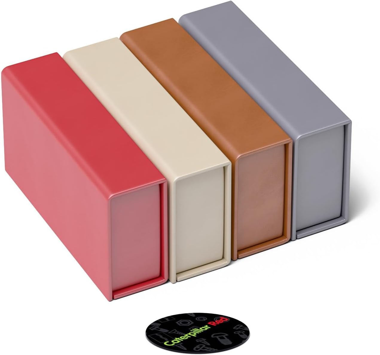 4X Magnetic USB Presentation Gift Boxes, Cream/Red/Grey/Orange Colours, Flash Drives, Removable Drives, 4, Wedding USB Box