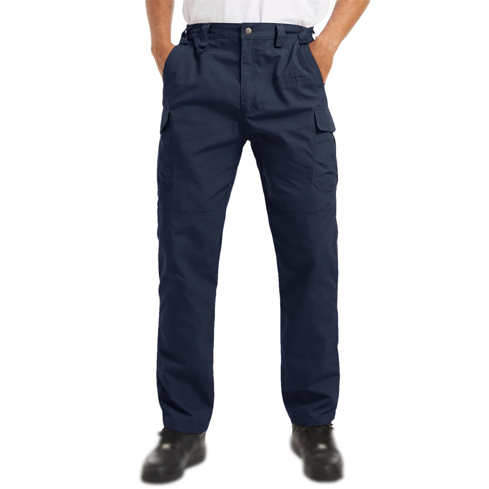 REHJJDFD Mens Work Trousers Multi-Pockets Cargo Pants Outdoor Hiking Pants Y9101 2XL
