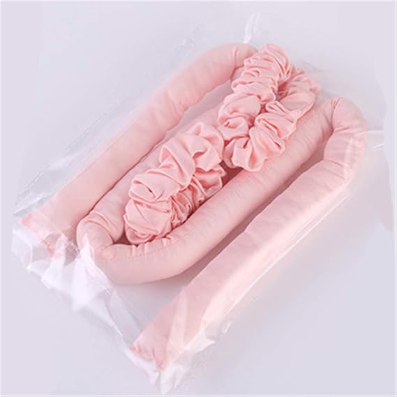 Heatless Silk Curling Iron,Wave Formers Hair Curlers,Flexible Hair Roller,1 Curling Iron +2 Hair Rings