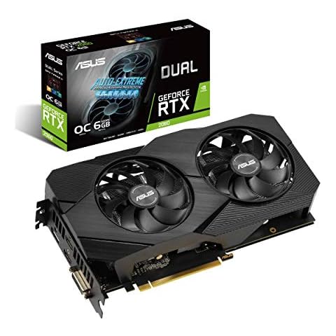 ASUS GeForce RTX 2060 Overclocked 6G GDDR6 Dual-Fan EVO Edition VR Ready HDMI DisplayPort DVI Grafikkarte Cover