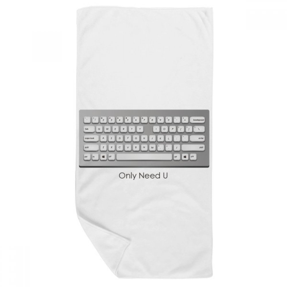 Serviette de bain Programmeur Clavier contre les irritations : toilette du visage douce 35x70cm