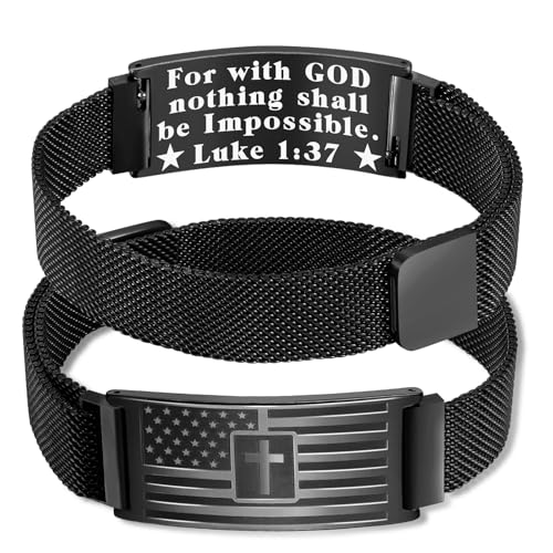 Pulsera ajustable de acero inoxidable para hombres miniatura 1