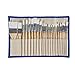 Price comparison product image Paint Brushes Set 24 Pcs Chip Professional Synthetic Short Handle w/Brush Case Art Supplies Watercolor Oil Paint Brush