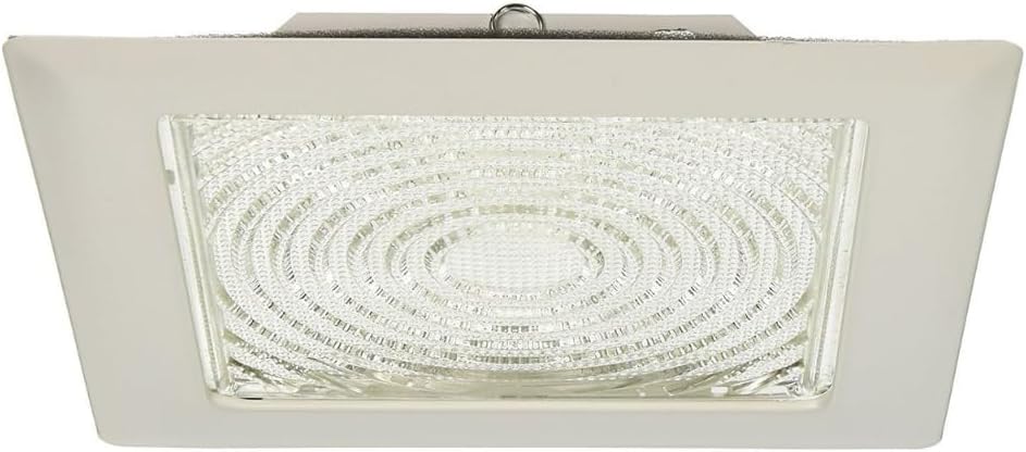 ELCO Lighting EL11W 8” CFL Square Trim with Fresnel Glass Lens - EL11W Ceiling Light Fixture