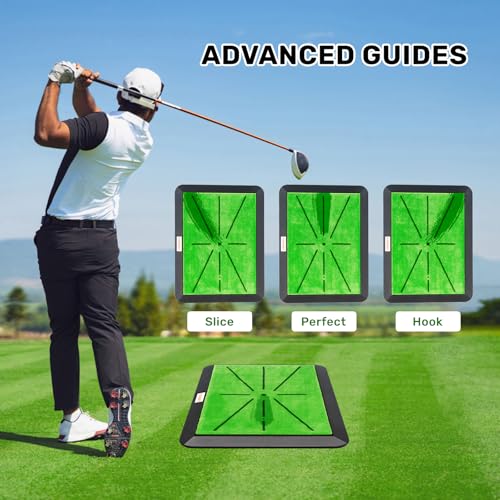 Golf Hitting Mats with 3 Replaceable Surfaces