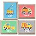 Boys Construction Trucks Set (Haul, Lift, Roll, Spin) Art Prints (Set of 4) - Unframed - 8x10s