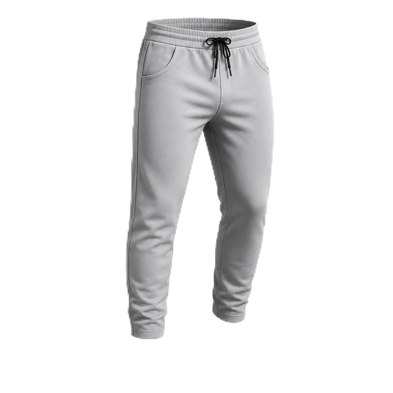 Men's Track Pants (in, Alpha, L, Regular) Light Grey-picture-20