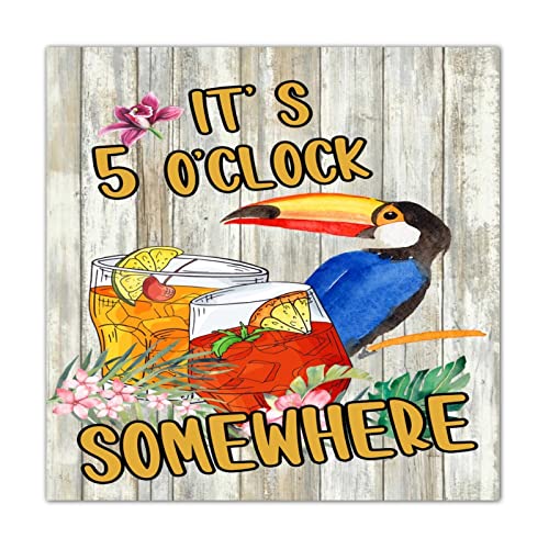Plaque en bois flamant rose 40 cm pour égayer un mur vide ou une entrée un peu sombre