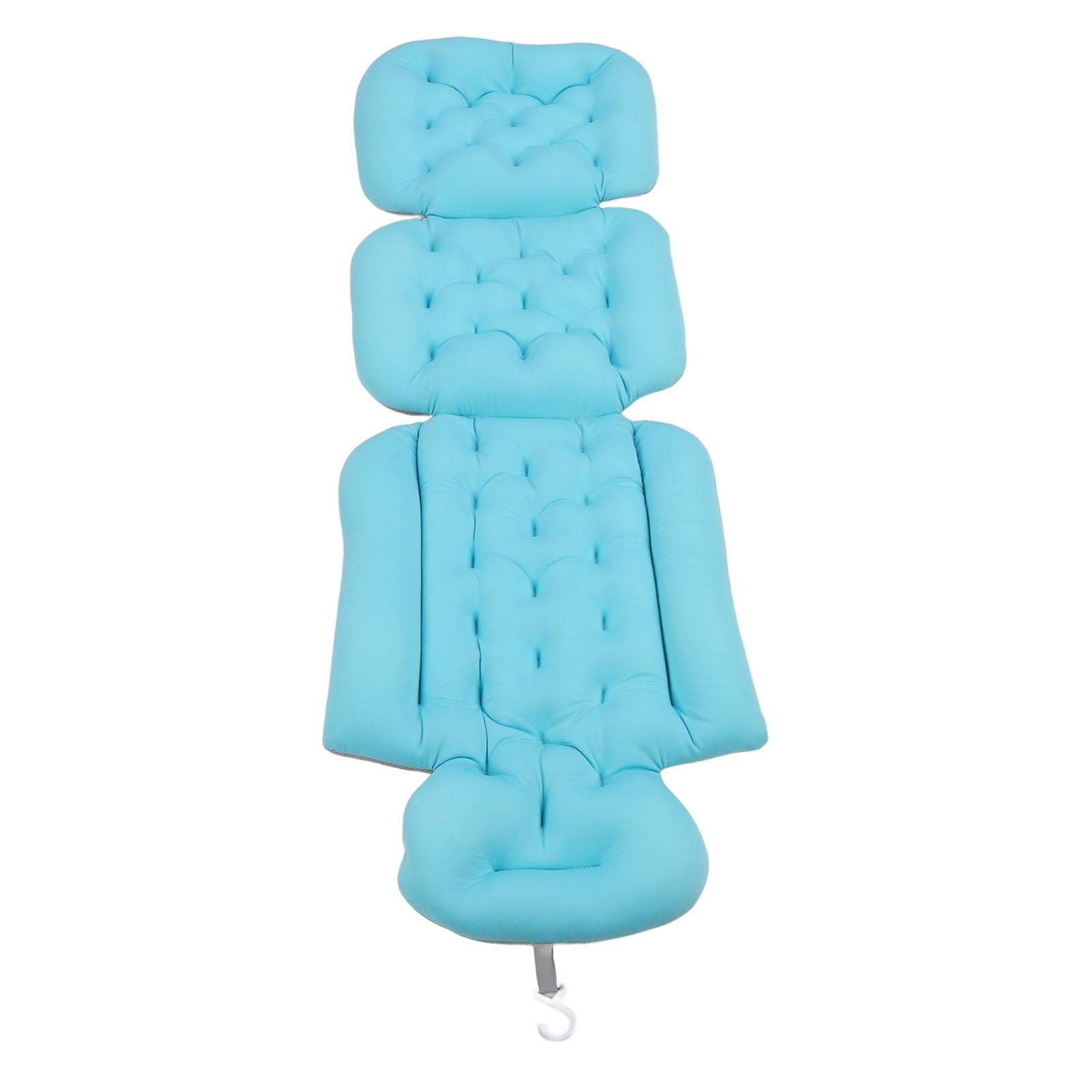Naroote Almohada de Baño de Cuerpo Completo, Diseño Ergonómico, Evita Resbalones, Cojín de Bañera Lavable Desmontable para Adultos, SPA (Blue)