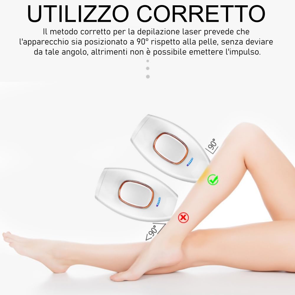 solippy Epilatore Luce Pulsata - Compatto e portatile, facile da usare, 2 Modalità, 5 Intensità - Donna Uomo, Viso & Corpo