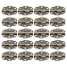 Dophee 20Pcs Vintage Bronze Jewelry Chest Gift Box Wood Case Cabinet Hinge Durable Tool