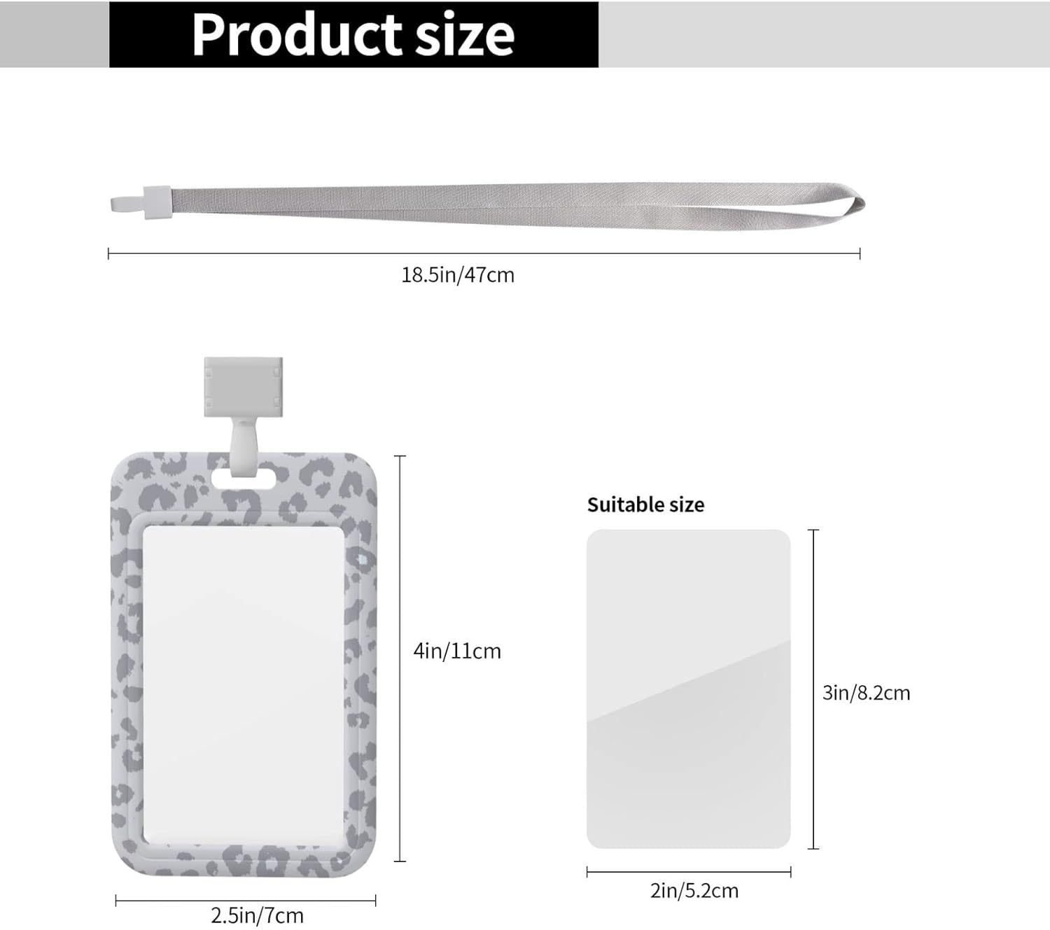 Porta Tarjetas Colgante StoreSMART U2013 Portatarjetas De Identificación Y Seguro De Auto Con Respaldo Negro U2013 Paquete De 20 Rfs20 Bk20 Tarjetero Plastico