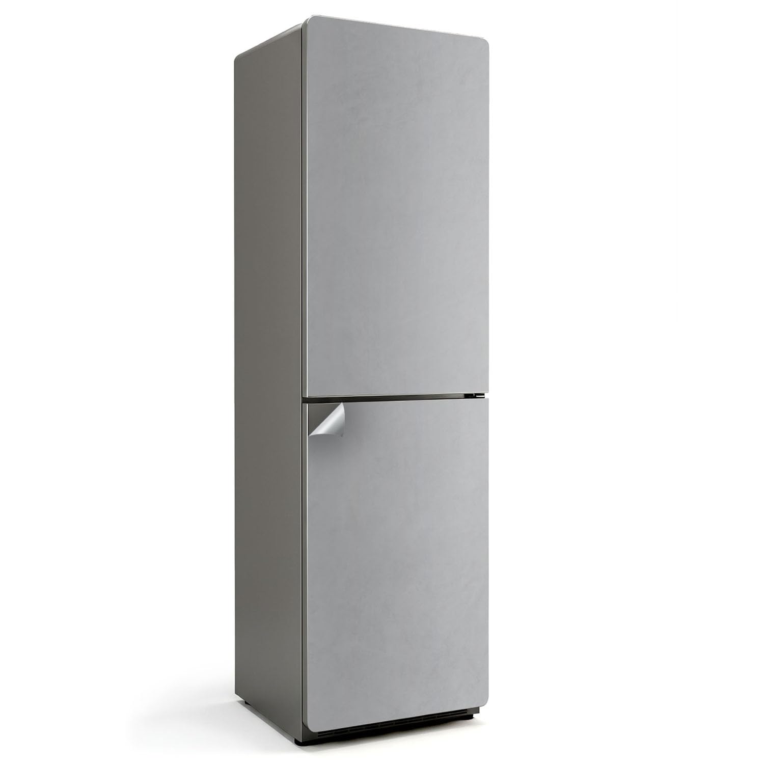 Sticker frigo gris clair 60x205 cm auto-adhésif pour relooker la cuisine