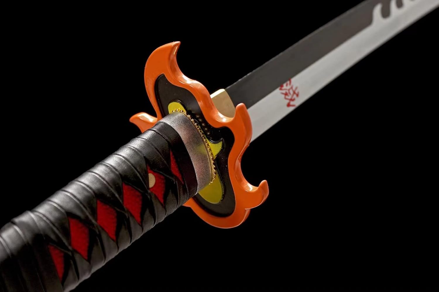 HERO SWORD Japanese Anime Sword DemonSlayers Sword, Hand Forged 1045 Carbon Steel Samurai Katana, Full Tang Handmade Sharp Practical Katana, (Kamado Tanjirou Knife)