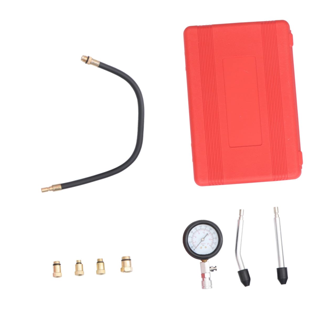 Jection Pump Injector Tester Gauge 0-300 Psi Car Gasoline Tester Complete Set of Parts