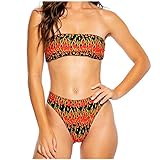Zegeey Damen Sexy Sport Bikini Set Einfarbig Westeober Sexy Neckholder Bikini Mode Sommer Strand Mit Niedrig-Taille Badehose Zweiteiliger Badeanzug Geteiltem Bikinihose Strandkleidung