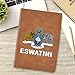 Coat of Arms of Eswatini Swaziland Emblem Leather Journal for Men Women 100 Pages A5 Ruled Notebook Lined Notepad for Drawing Writing Note Taking Travel Diary for Work School Teachers Students College