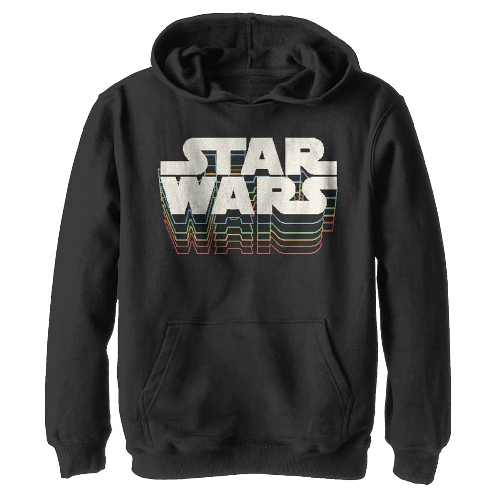 Sweat à capuche Star Wars garçon noir pull vintage dégradé taille S