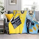 Material: La manta de franela es súper suave, duradera y liviana. Es resistente a las arrugas, resistente a la decoloración, no se desprende y es adecuado para todas las estaciones. Al mismo tiempo, el bonito diseño de la manta crea un ambiente cálido en tu dormitorio