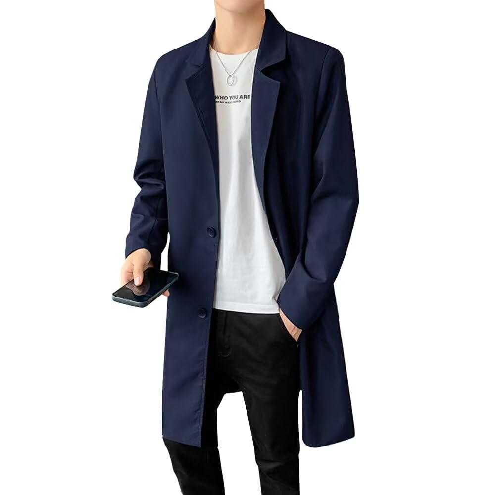 Amazon | [KOGARASI] コート メンズ ロングジャケット トレンチ