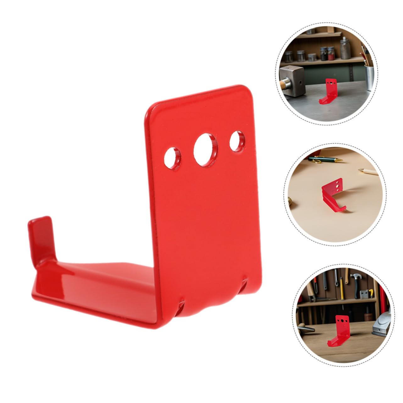 PRETYZOOM 12juegos Estante para Extintores de Lb Soporte Metálico de Pared Ganchos Tornillos y Juntas para Almacenamiento Cocina o Oficina