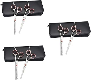minkissy 3 Peças Cortador De Gravata De Cabelo Para Cortadores Profissionais Para Barbeiros Kit De Tesouras De Cabeleireiro Tesouras Profissionais Tesouras De Corte De Cabelo Tesouras De