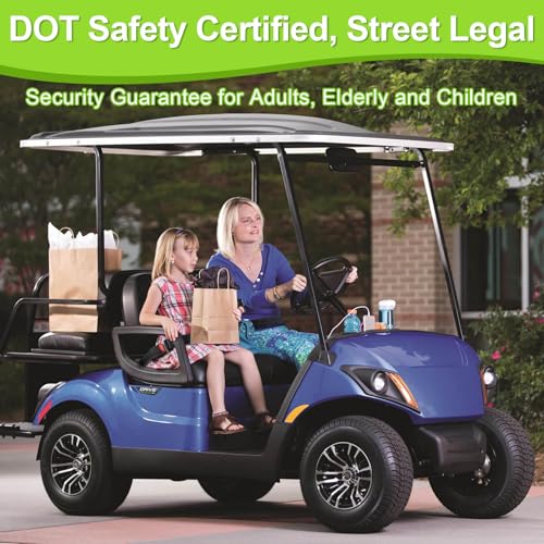 LEAPGOMAX Retractable 61" DOT Seatbelts, Universal 2 Point Adjustable Seat Belts for Golf Carts EZGO, Yamaha, Club Car, ICON, Star, Zone Golf Carts (1 Set) - Image 9