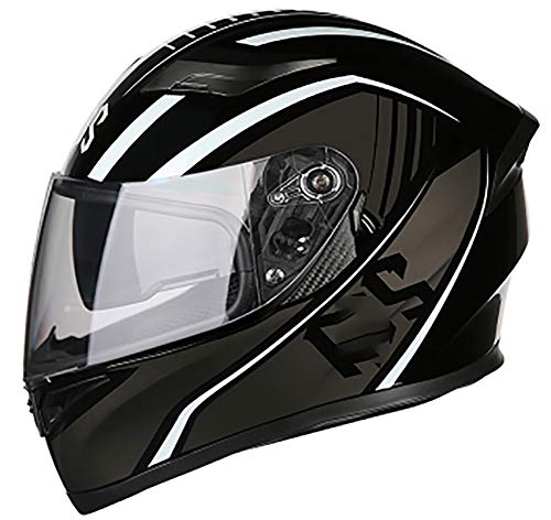 Casco Moto Bluetooth, Doppia Visiera Parasole