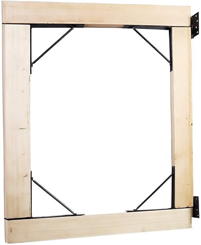 Vista 16 de Mofeez Kit de soporte de esquina para puerta, sin hundimiento, para puertas de cobertizo, puertas de entrada, puertas de corral, ventanas de madera
