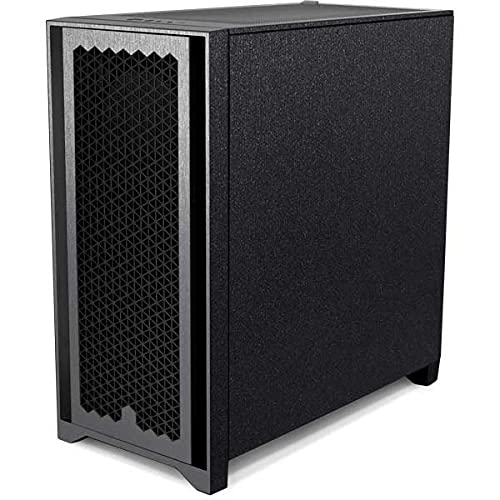 Skin Skinit para Gaming compatible con Corsair 4000D Tempered Glass Mid-Tower ATX Case, diseño original textura de acero cepillado miniatura 1