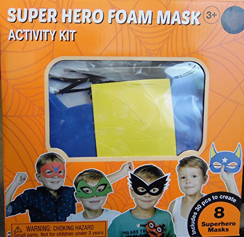Creatology Halloween Superhero Masquerade Masks Decorations Foam Activity Kit Art Project Makes 8