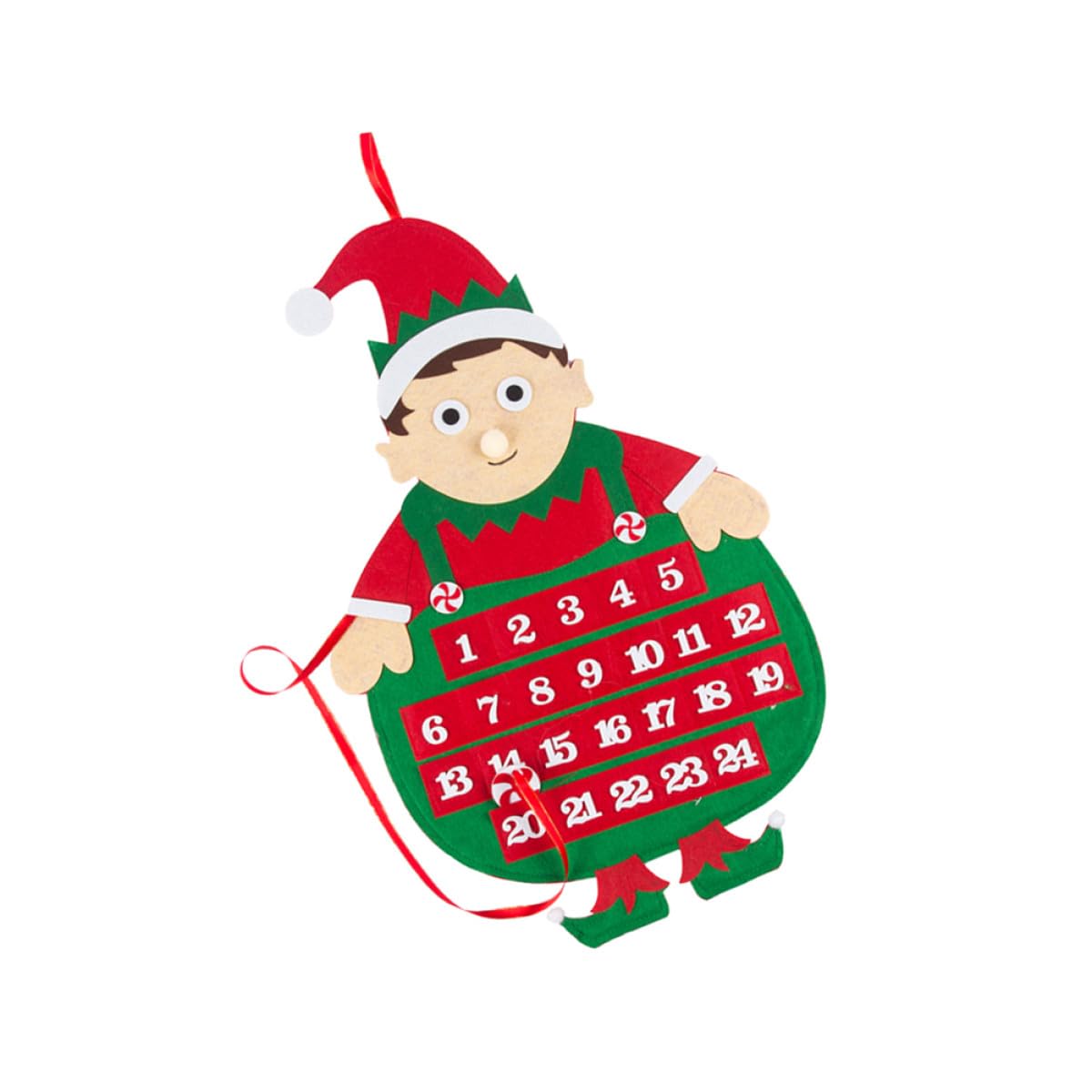 IMIKEYA 3 Stk Countdown-Kalender Krippendekor Weihnachten DIY Kalender Weihnachtsdekorationen weihnachts party Ornament festlicher Adventskalender kreativer Kalender Weihnachtssocken