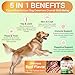 Puyrzoe 5-in-1 Dog Flea and Tick Treatment Chewable, Natural Flea and Tick Prevention for Dogs Chewable - Flea & Tick | Hip & Joint | Skin & Coat | Immunity Support | Digestive for All Breeds & Sizes