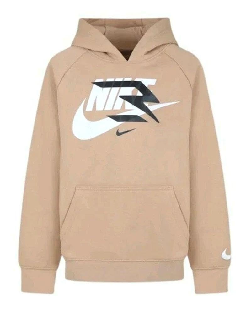 Nike 3Brand Sudadera de chicos con capucha Big Mashup negra Talla L (147-158 cm) Código 9Q0870-023, Negro , 12-13 anni, Negro, 12-13 anni