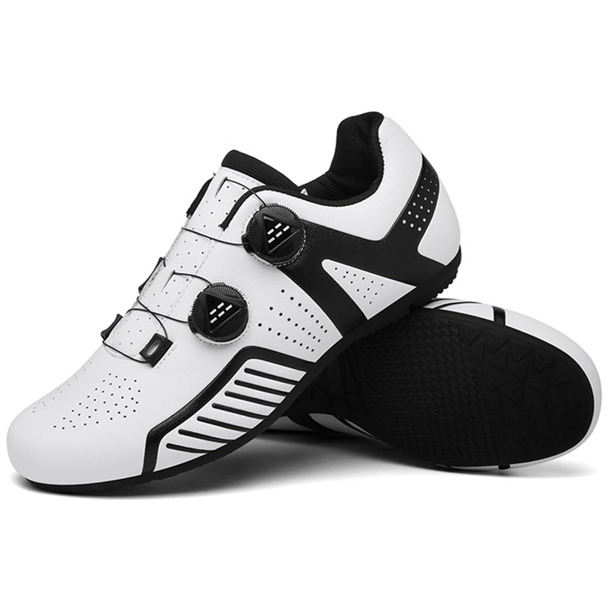 Chaussures Cyclisme sans Verrouillage Hommes Caoutchouc Semelle