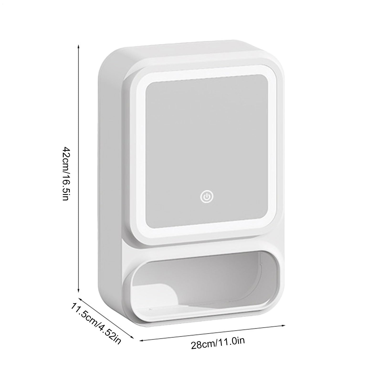 Mobile Da Bagno A Parete Porta Magnetica, Ripiano, Mensola, Portasalviette | Armadietto Da Parete Con Specchio Da Bagno Per Shampoo Bagnoschiuma Trucco Sapone Prodotti Skincare