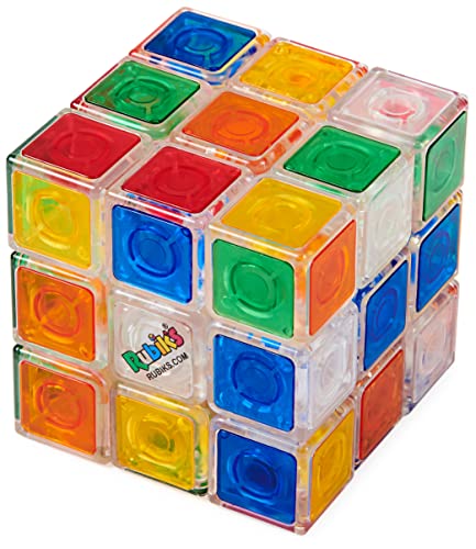 Rubikâ€™S Crystal, New Transparent 3X3 Cube Classic Color-Matching Problem-Solving Brain Teaser Puzzle Game Toy, For Kids And Adults Aged 8 And Up #TOP6