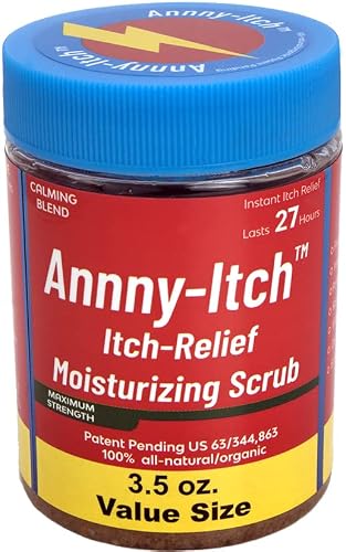 Recommended by the National Dermatologist Association - Itch Relief Scrub Extra Strength for Skin Irritations, Eczema Treatment, Poison Ivy, Poison Oak, Bug Bite Itch Relief - 3.5 Oz