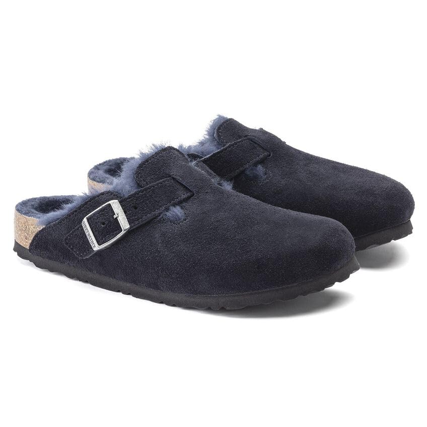 Image of Mocha Suede Boston Shearling by Birkenstock