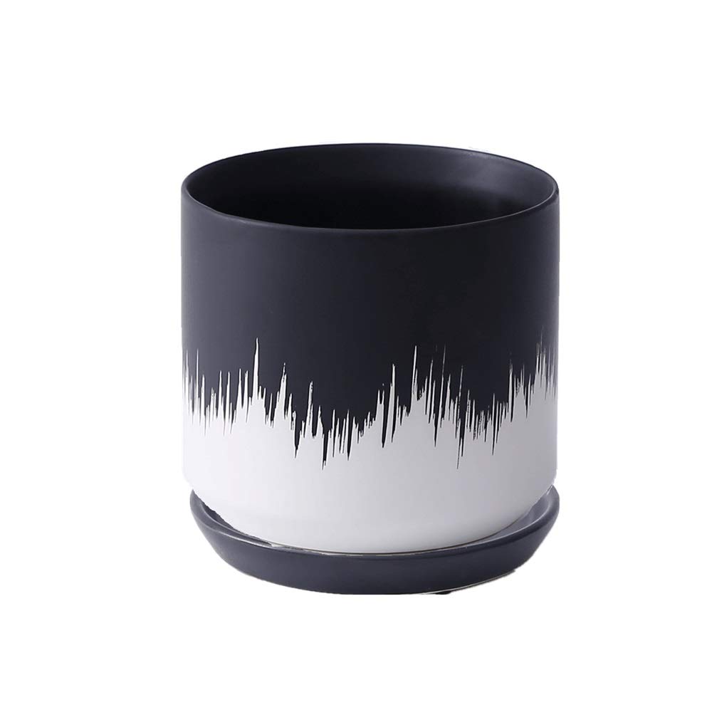 Maceta de cerámica de diseño minimalista para evitar manchas 8