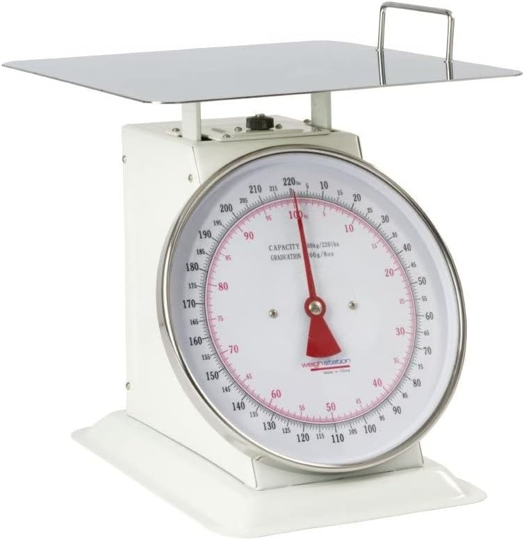 Weighstation Extra Large Platform Scale 100kg Stainless Steel Kitchen Weighing