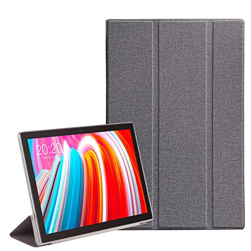 For Blackview Tab 8 �P�[�X�y�� �O�� ���^ �S�ʕی�^ �ϏՌ��ی�P�[�X �����h�~ �X�^���h�@�\ �h�� �E���ȒP�ȃV�� (�O���[)