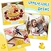 Halinuia 100 Stück Mini Harz Enten, Mini Resin Duck Kleine Figuren Mini Enten Figuren Kleine Ente Miniatur Figuren Niedliche Ente Dekoration für DIY Aquarium Garten Landschaft Puppenhäuser