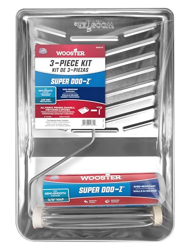 Wooster Brush R905-9 Super Doo-Z Roller Kit, 3/8-Inch Nap, 9-Inch